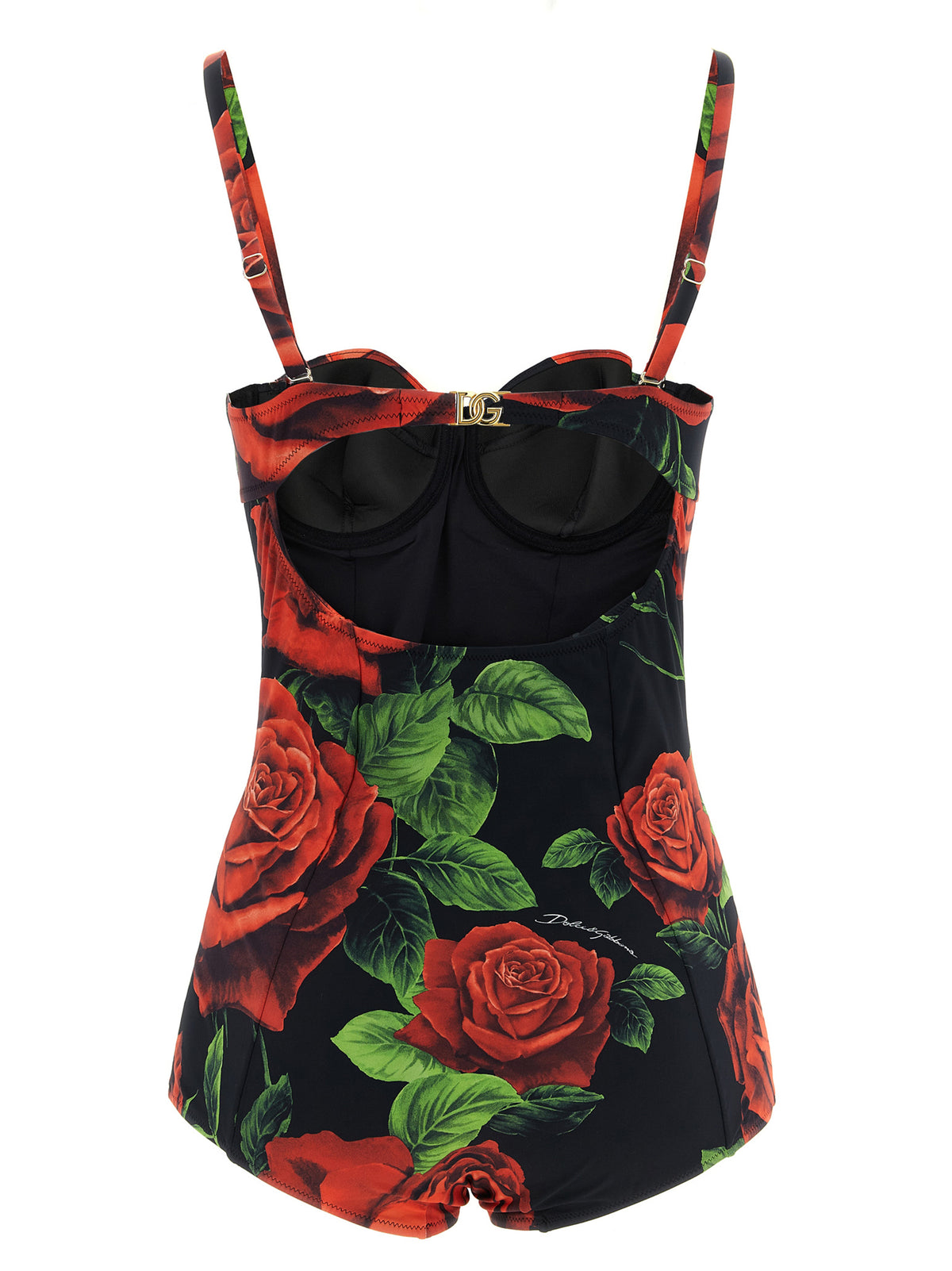 Dolce & Gabbana Mehrfarbiger Polyamid-Badeanzug