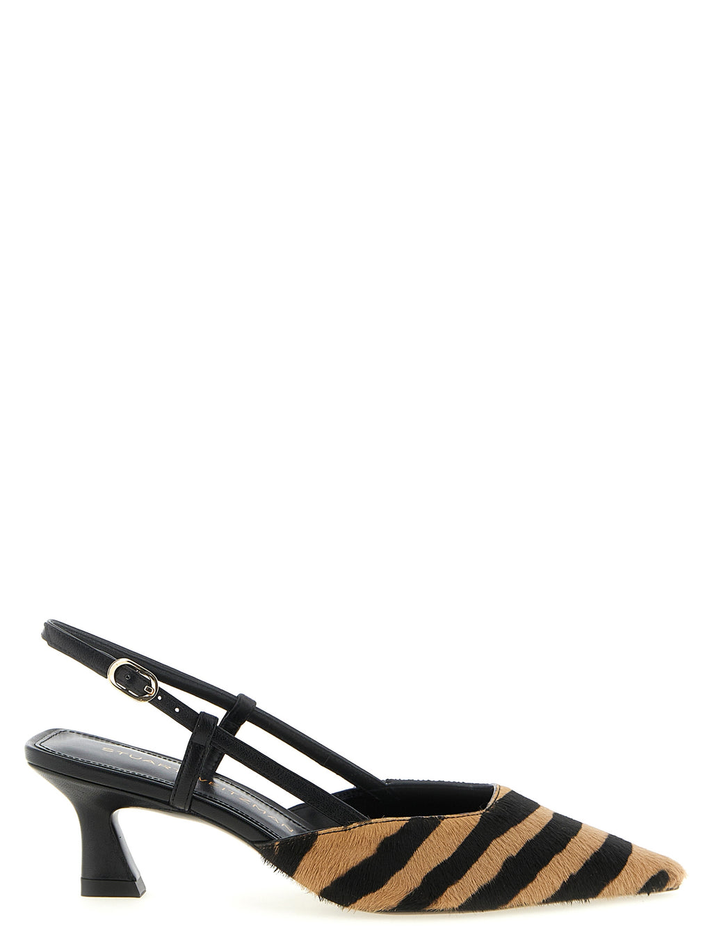 Stuart Weitzman Pumps aus mehrfarbigem Kalbsleder mit mittelhohem Absatz