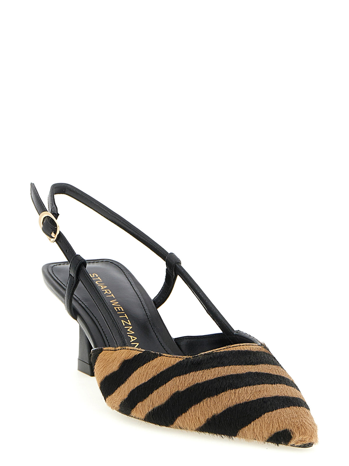 Stuart Weitzman Pumps aus mehrfarbigem Kalbsleder mit mittelhohem Absatz