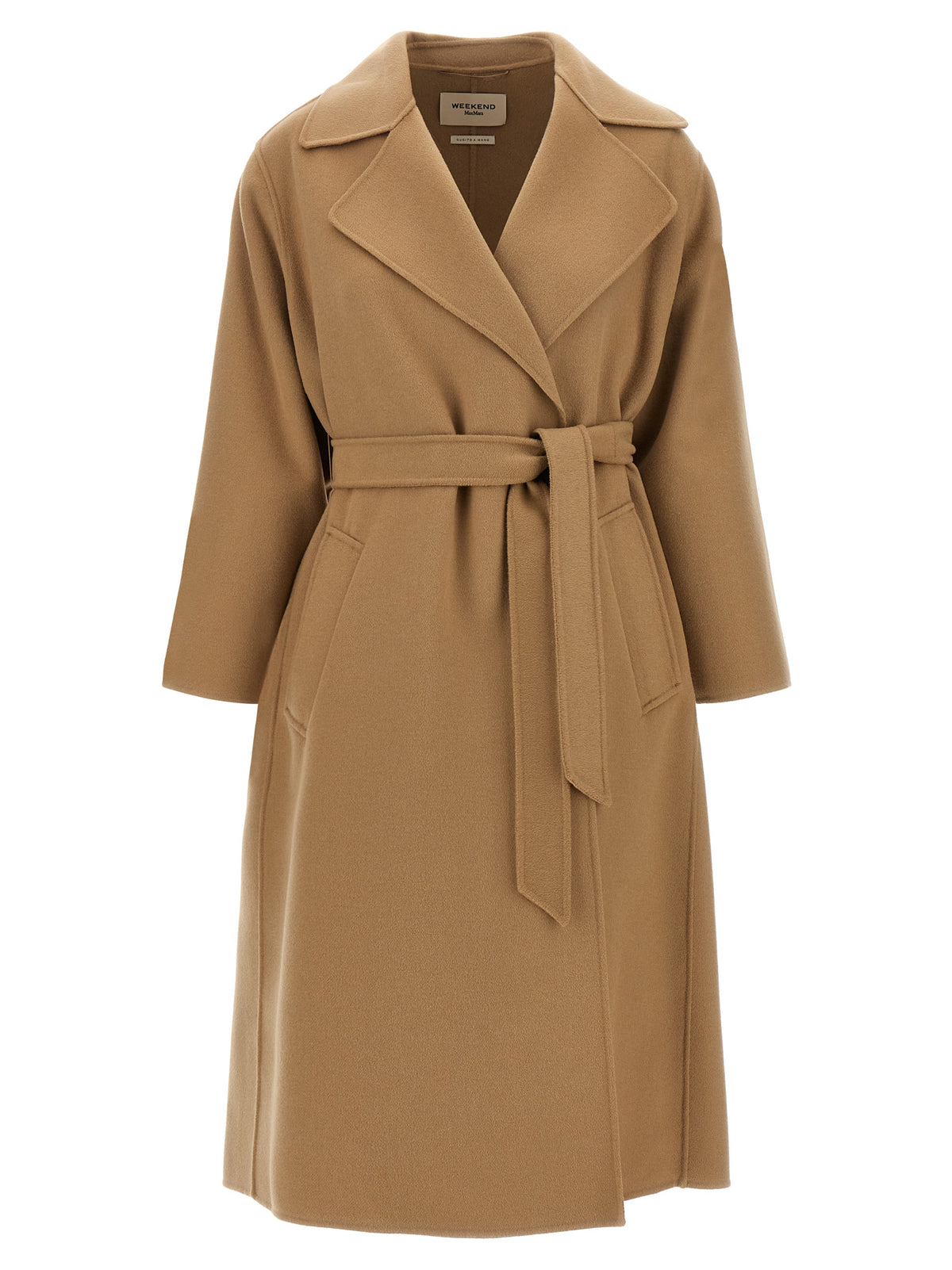 Max Mara Beiger Mantel aus Schurwolle