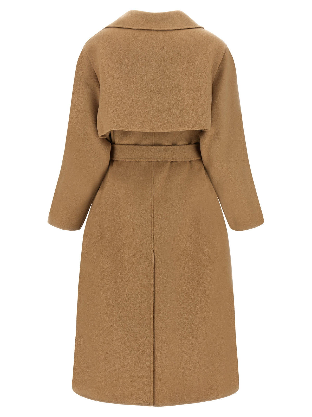 Max Mara Beiger Mantel aus Schurwolle