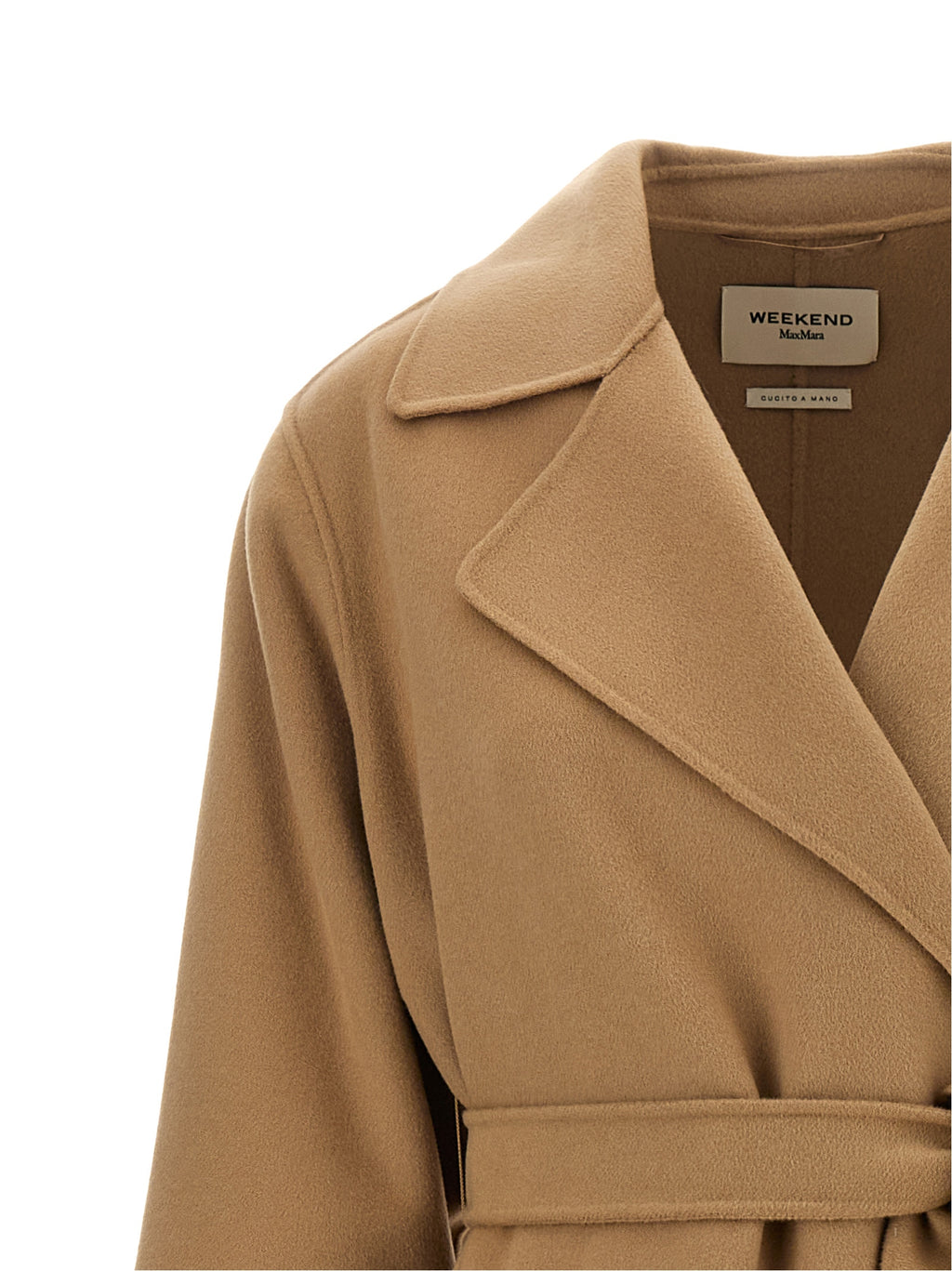 Max Mara Beiger Mantel aus Schurwolle