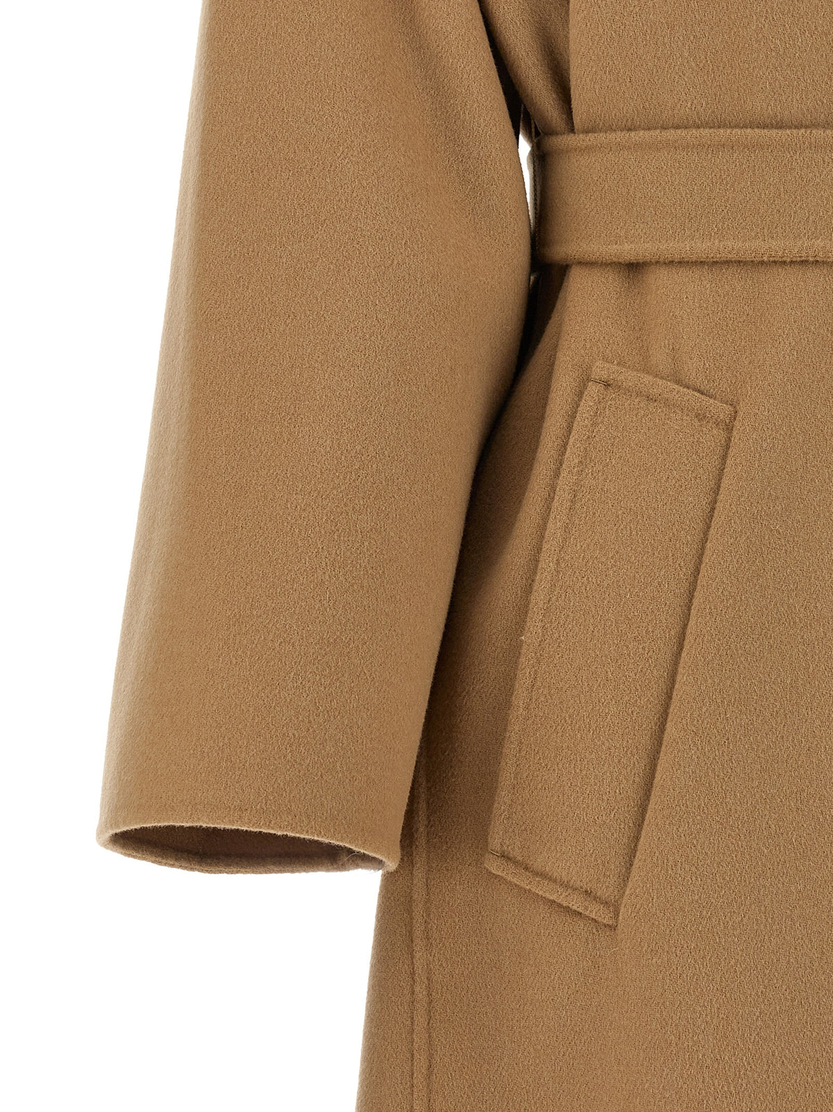 Max Mara Beiger Mantel aus Schurwolle