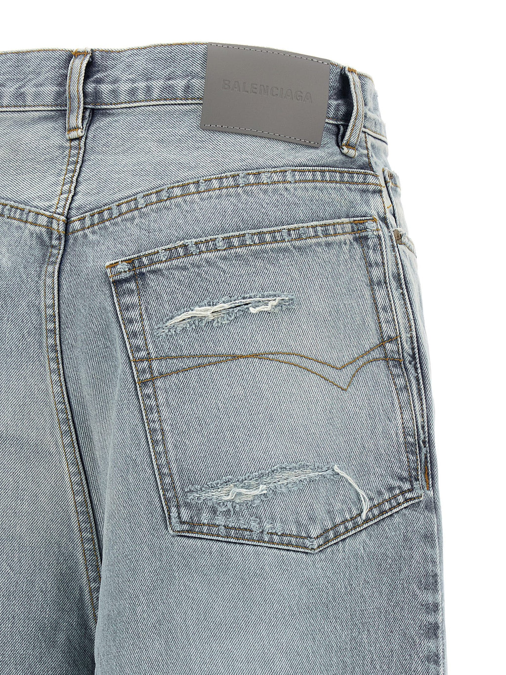 Balenciaga Jeans aus blauer Baumwolle mit Relaxed Fit