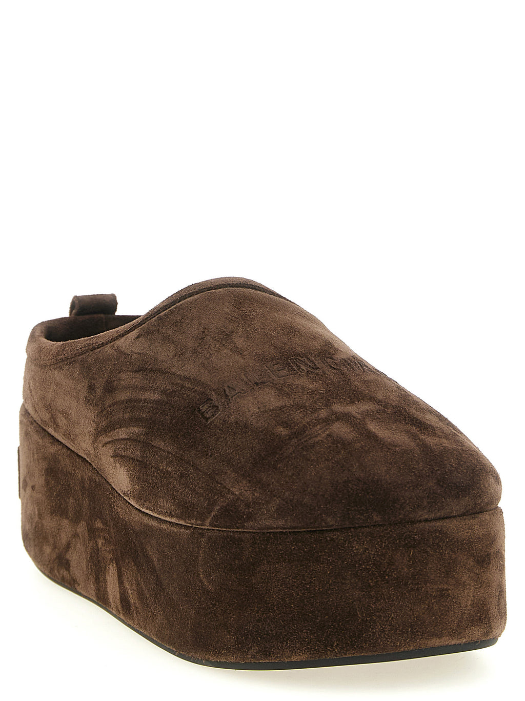 Balenciaga Mules aus braunem Kalbsleder