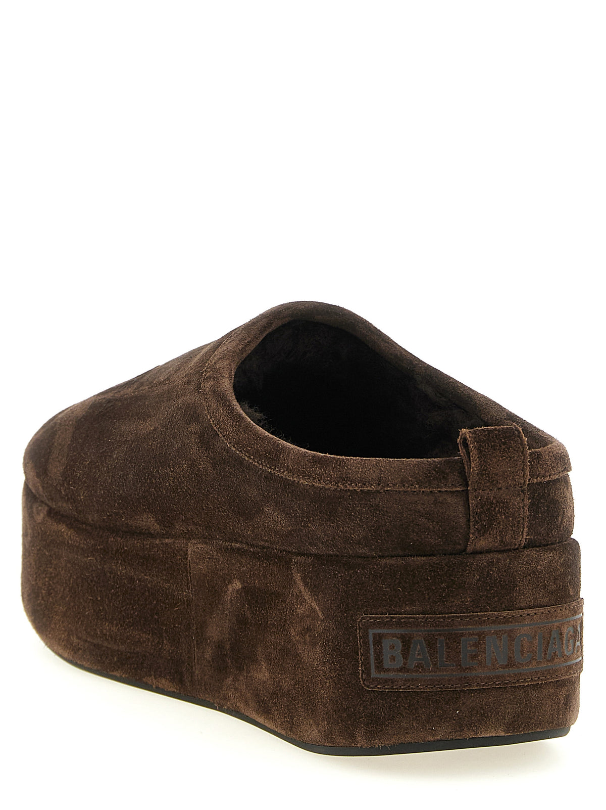 Balenciaga Mules aus braunem Kalbsleder