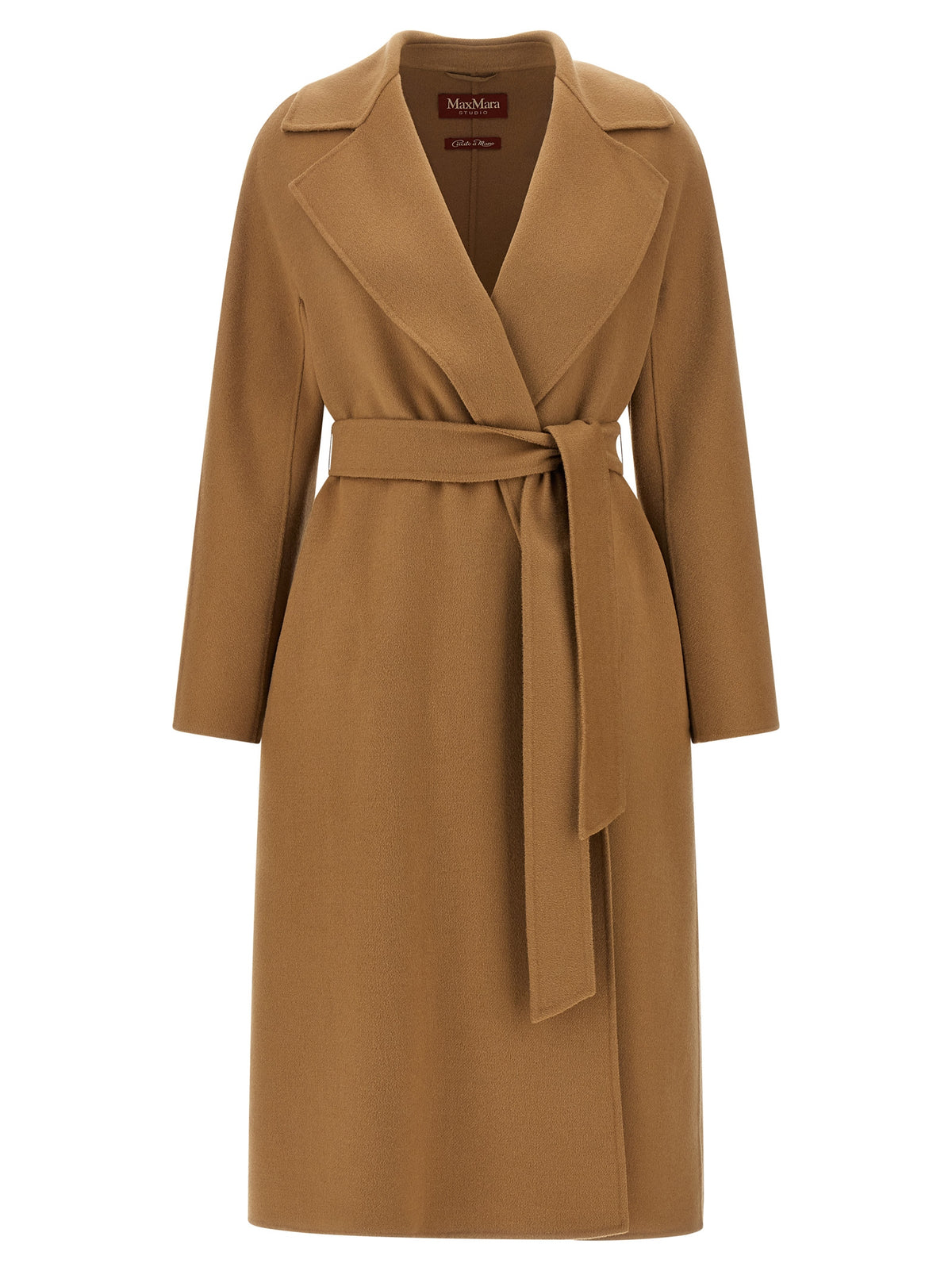 Max Mara Beiger Mantel aus Schurwolle