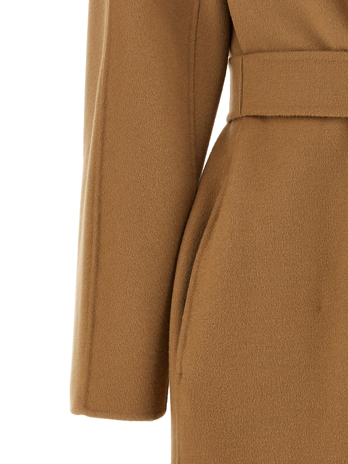 Max Mara Beiger Mantel aus Schurwolle