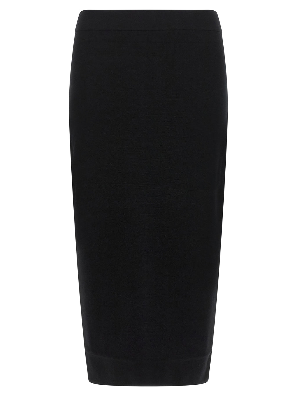Max Mara Midirock aus schwarzer Viskose