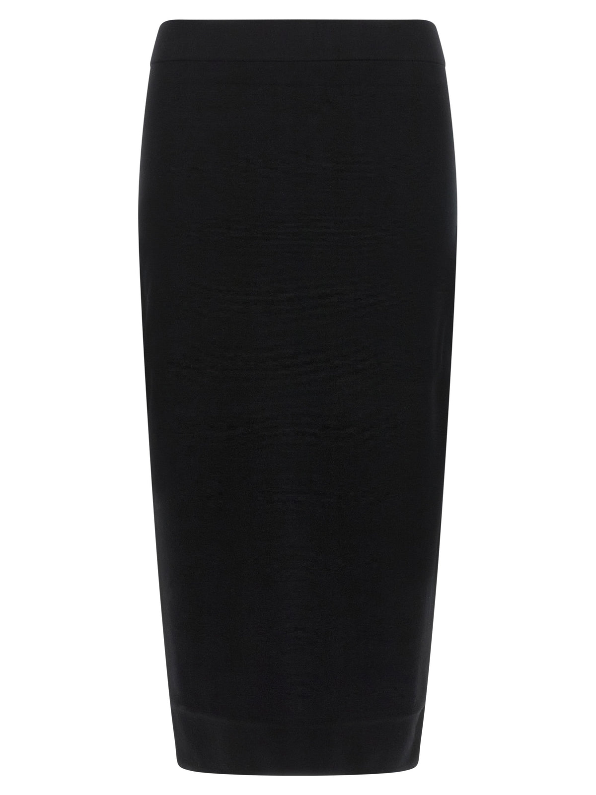 Max Mara Midirock aus schwarzer Viskose