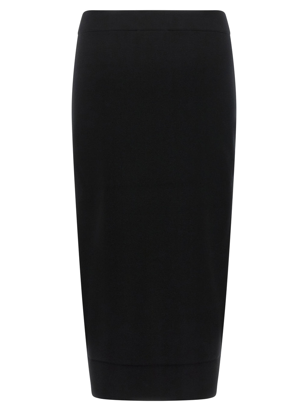 Max Mara Midirock aus schwarzer Viskose