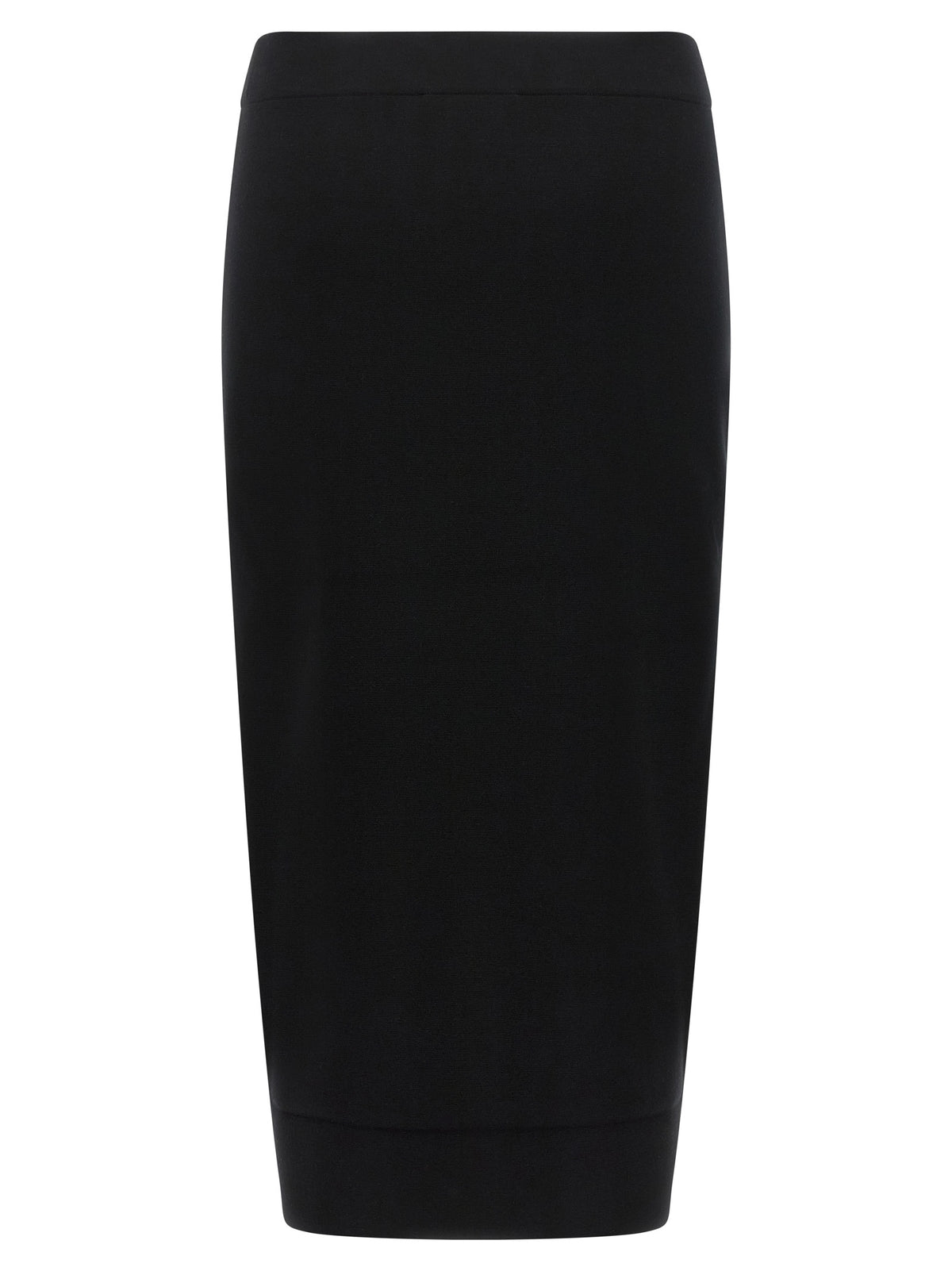 Max Mara Midirock aus schwarzer Viskose