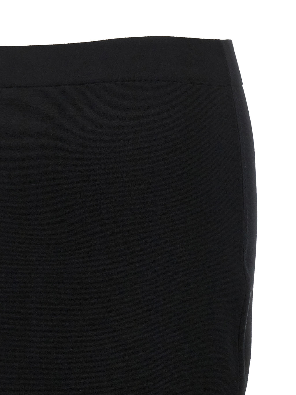 Max Mara Midirock aus schwarzer Viskose