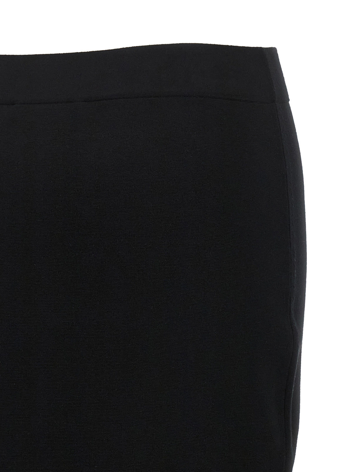 Max Mara Midirock aus schwarzer Viskose