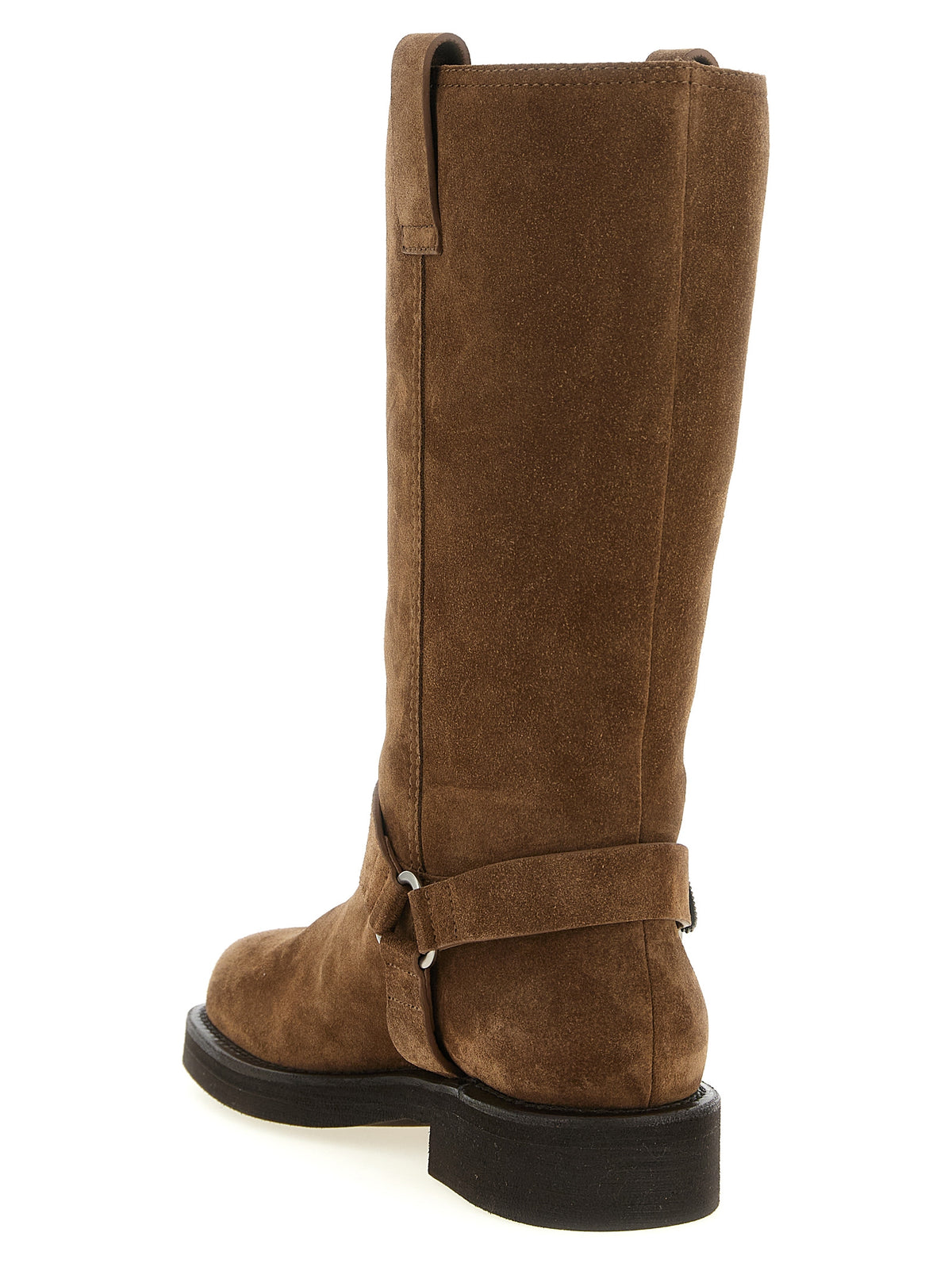 Brunello Cucinelli Braun Kalbsleder Overknee