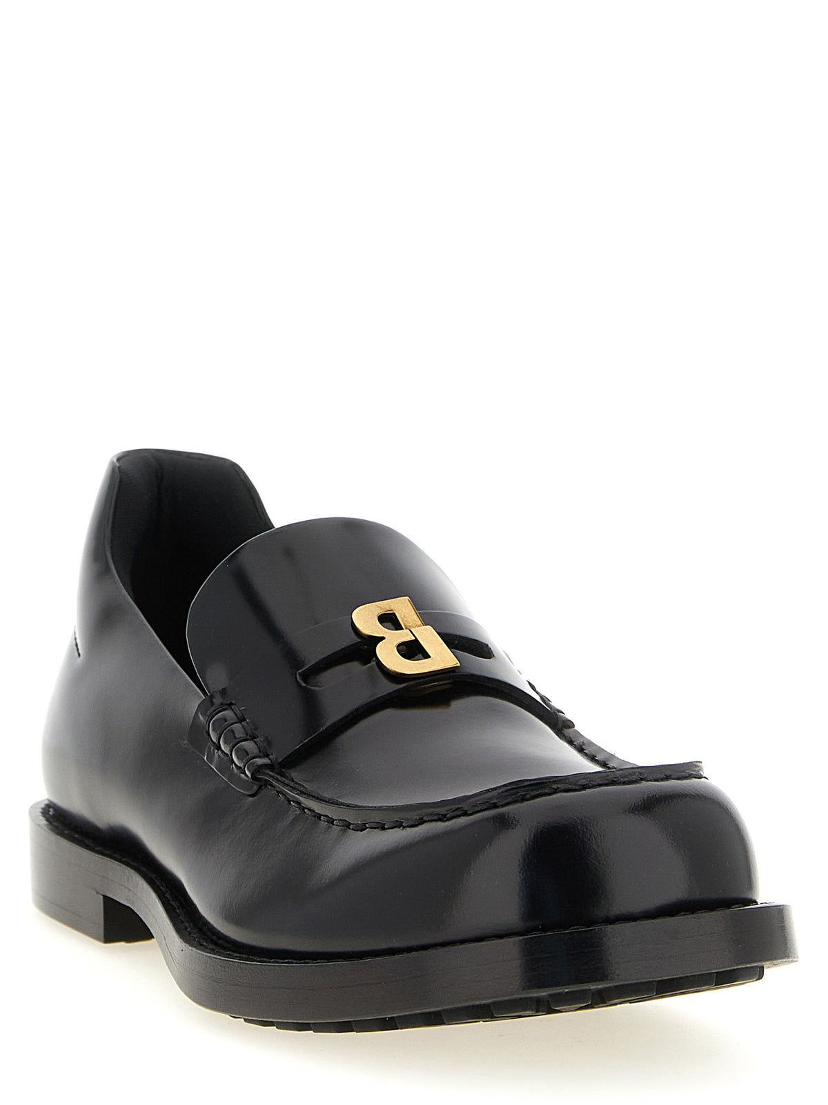 Balenciaga Slipper aus schwarzem Kalbsleder