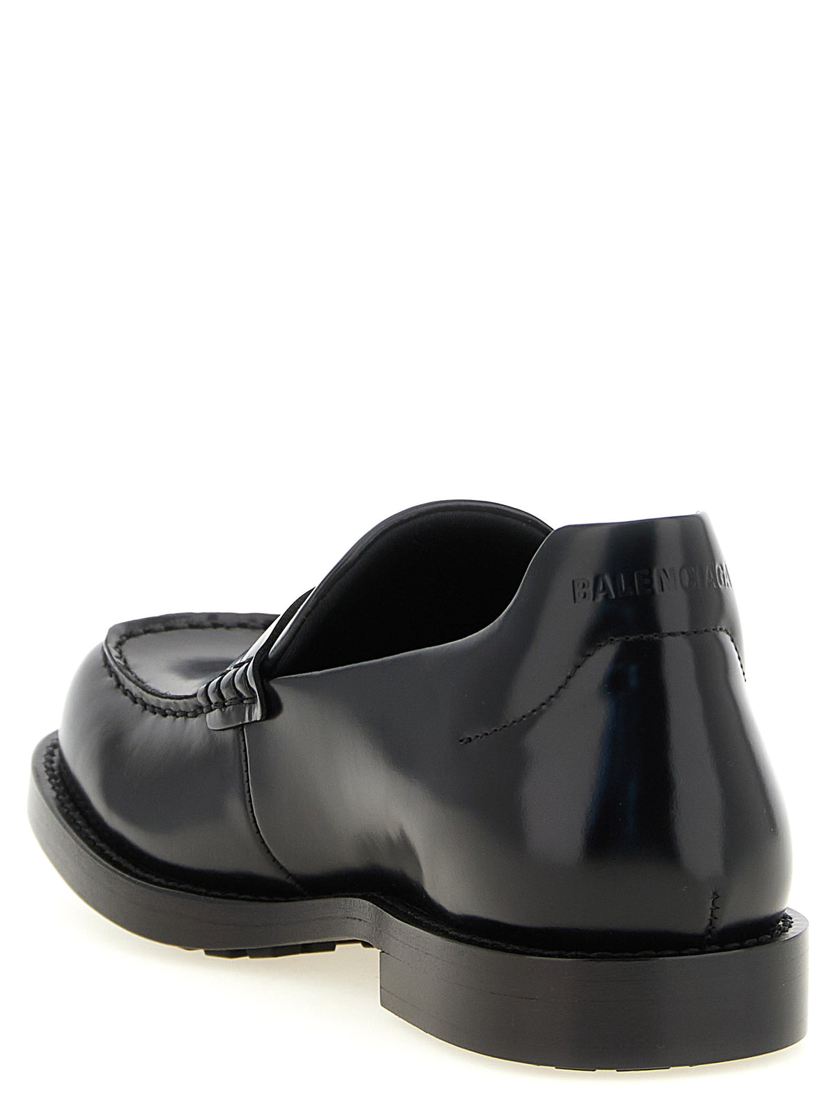Balenciaga Slipper aus schwarzem Kalbsleder