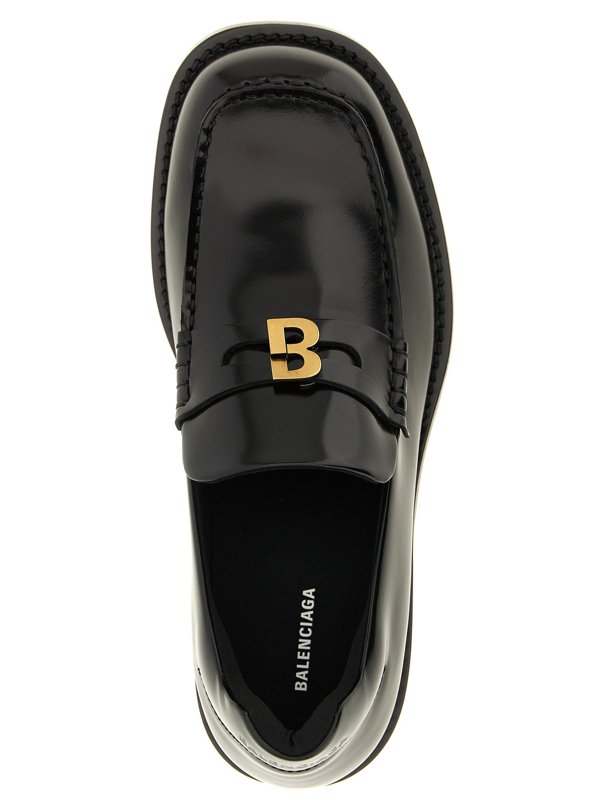 Balenciaga Slipper aus schwarzem Kalbsleder