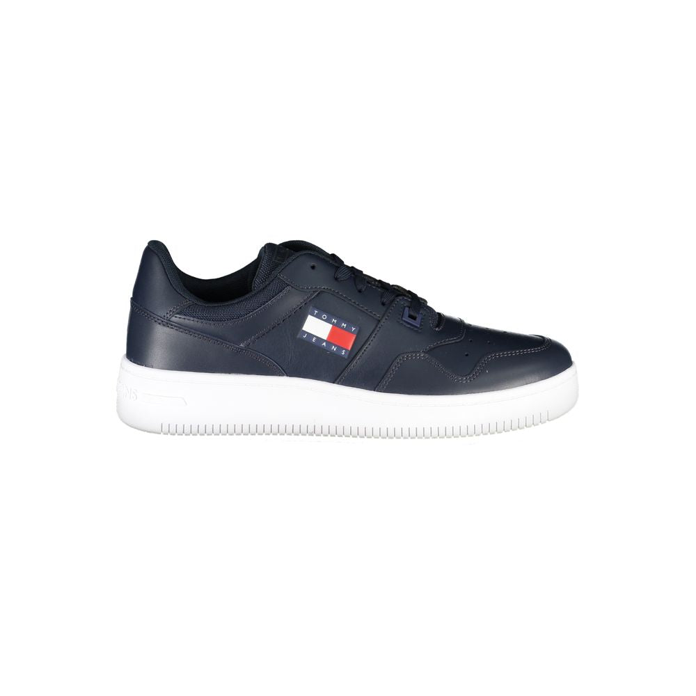 Tommy Hilfiger Blaue Leder-Herren-Sneaker