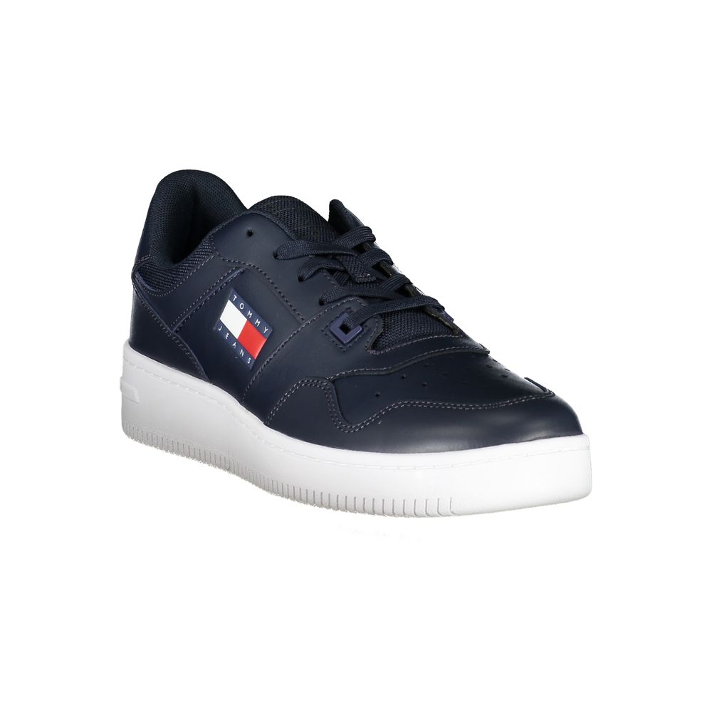 Tommy Hilfiger Blaue Leder-Herren-Sneaker