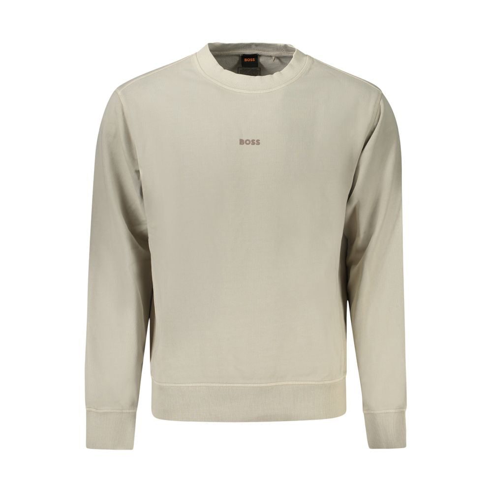 Hugo Boss Beiger Baumwollpullover für Herren