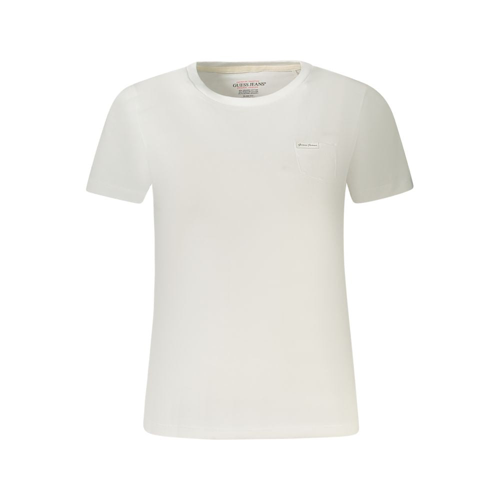 Guess Jeans Bianco Baumwolle Damen-T-Shirt