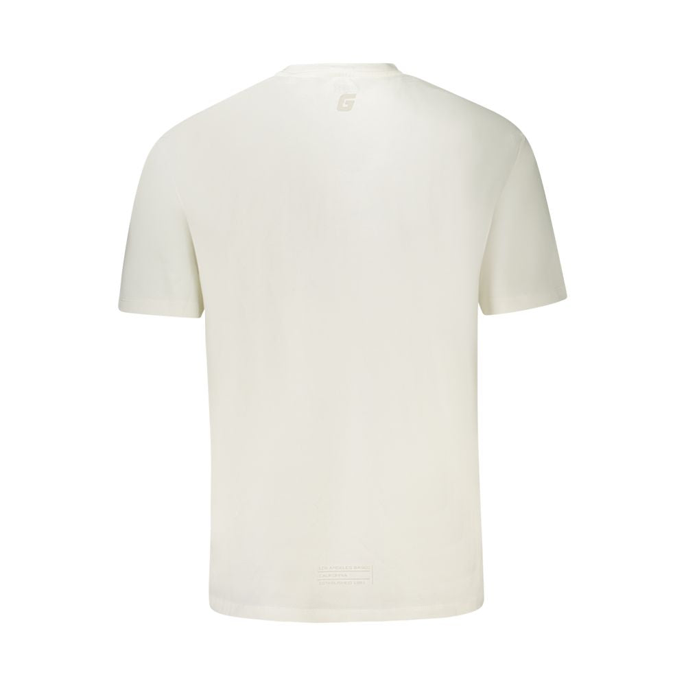 Guess Jeans Weißes Baumwoll-Herren-T-Shirt