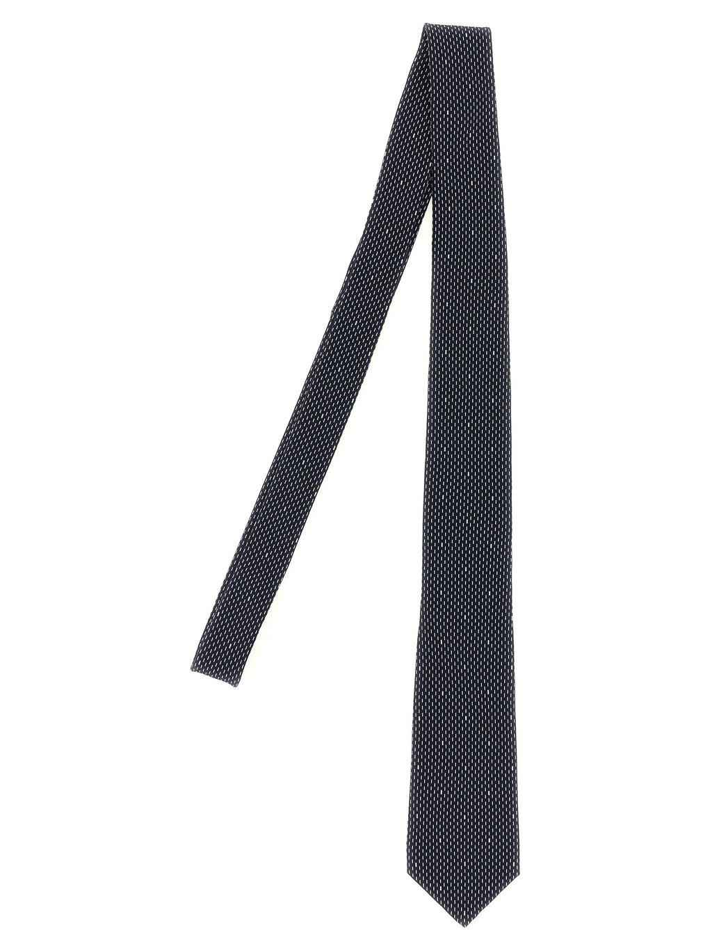 Saint Laurent Blaue Seidenkrawatte