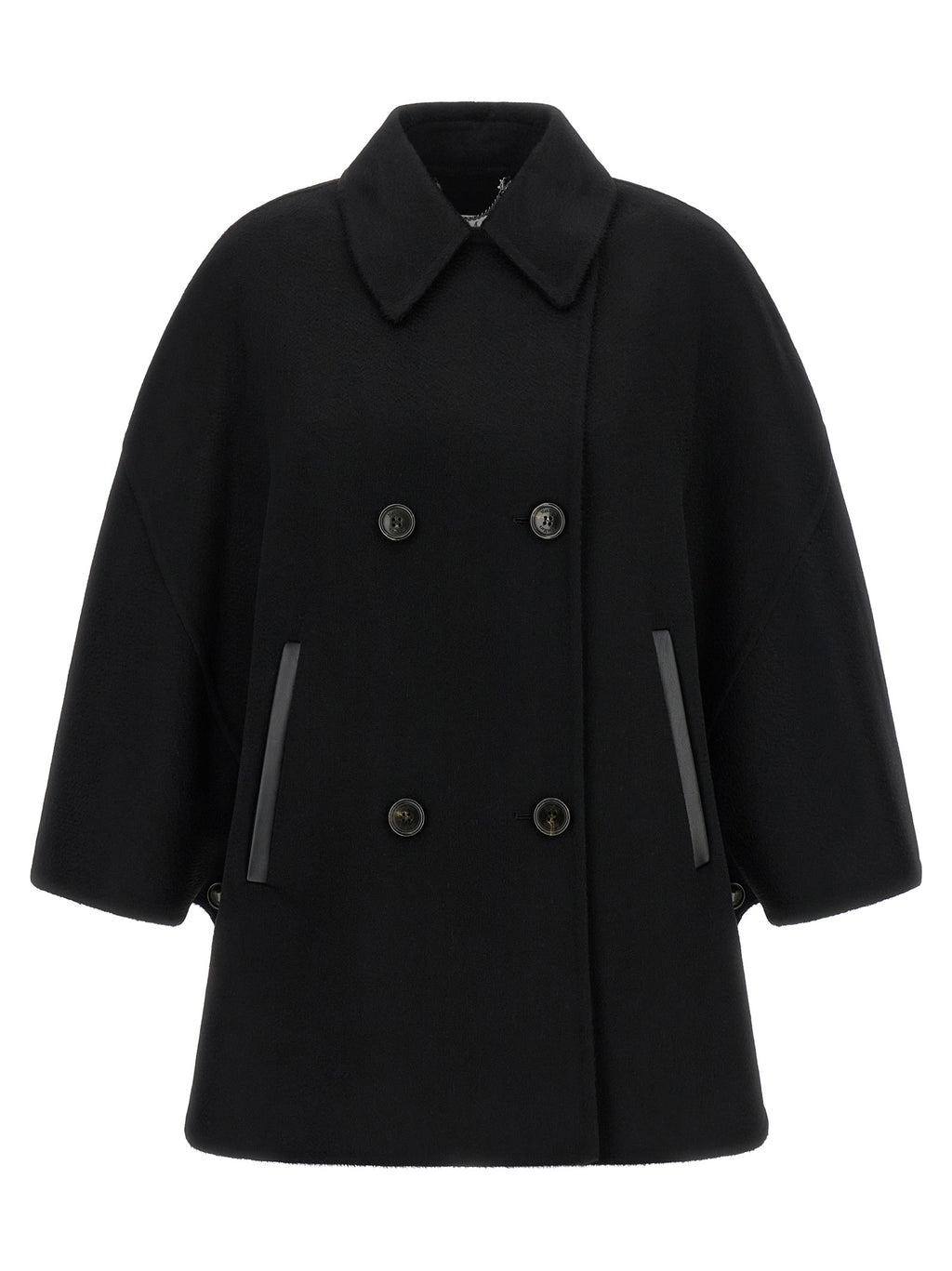 Max Mara Schwarzer Kaschmirmantel