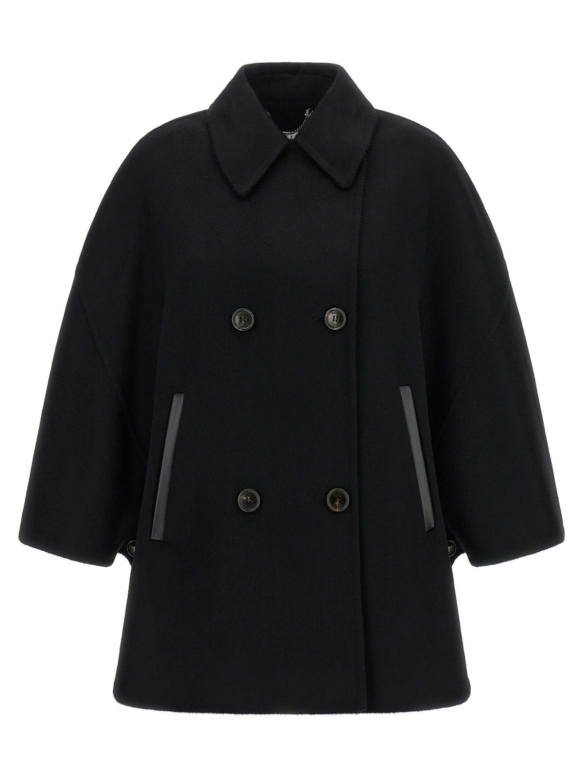 Max Mara Schwarzer Kaschmirmantel