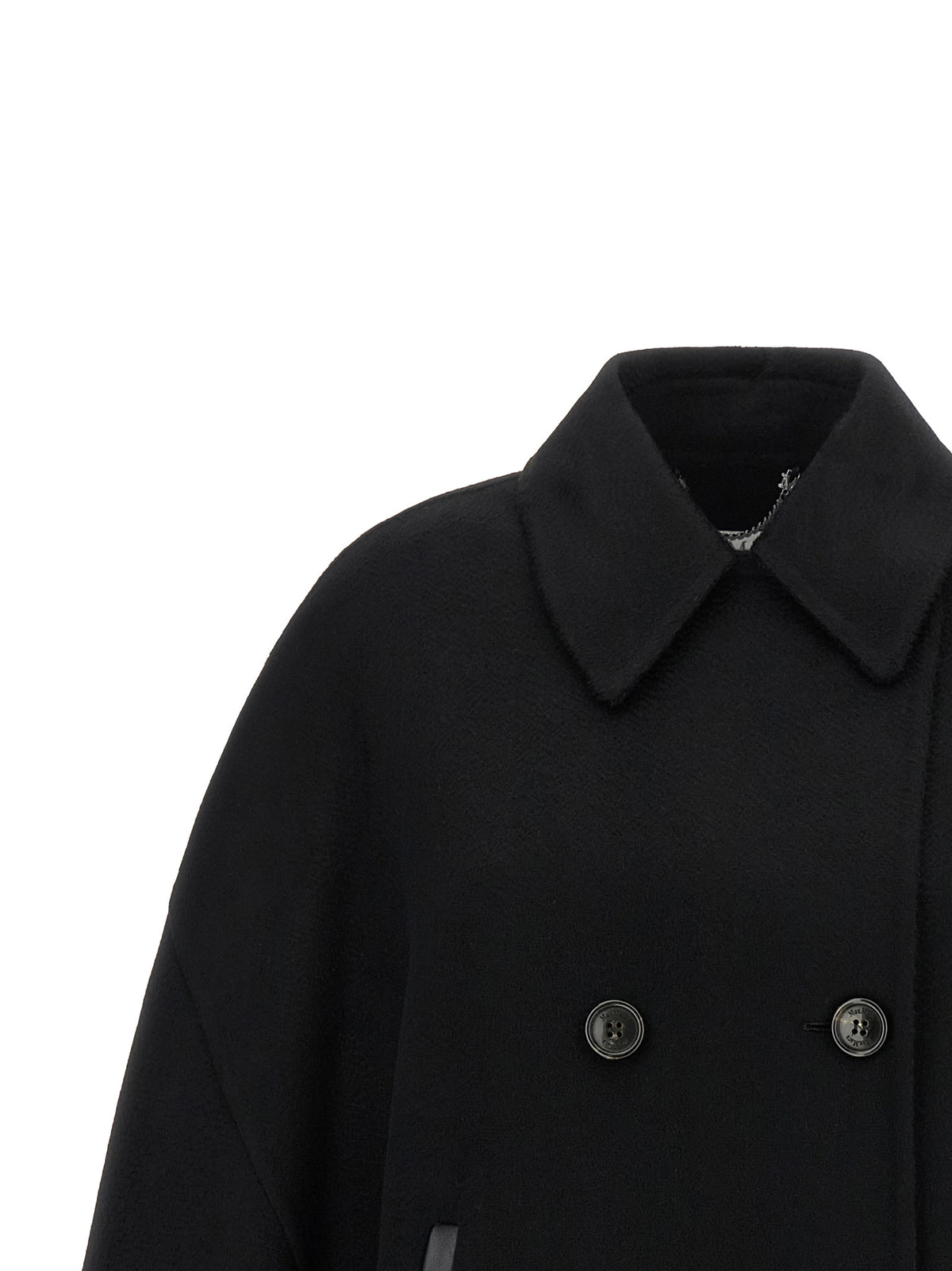 Max Mara Schwarzer Kaschmirmantel