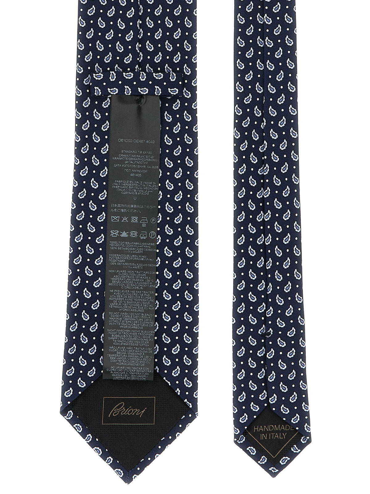 Brioni Krawatte aus blauer Seide