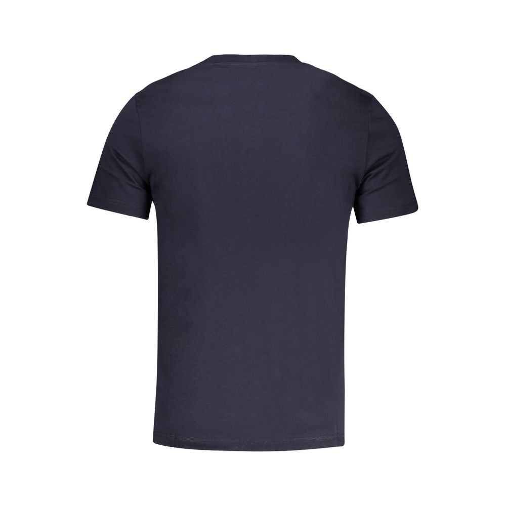 Guess Jeans Blaues Baumwoll-T-Shirt für Herren