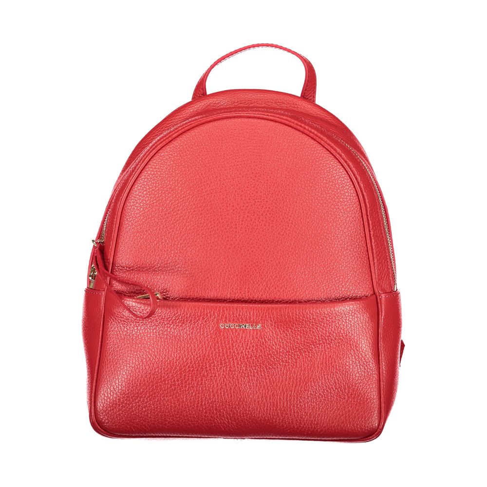 Coccinelle Damenrucksack aus rotem Leder