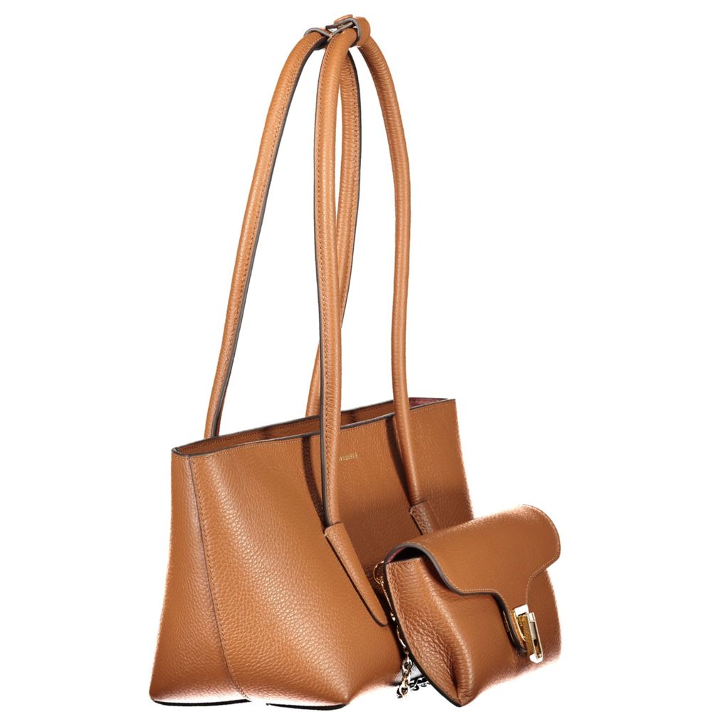 Coccinelle Damenhandtasche aus braunem Leder