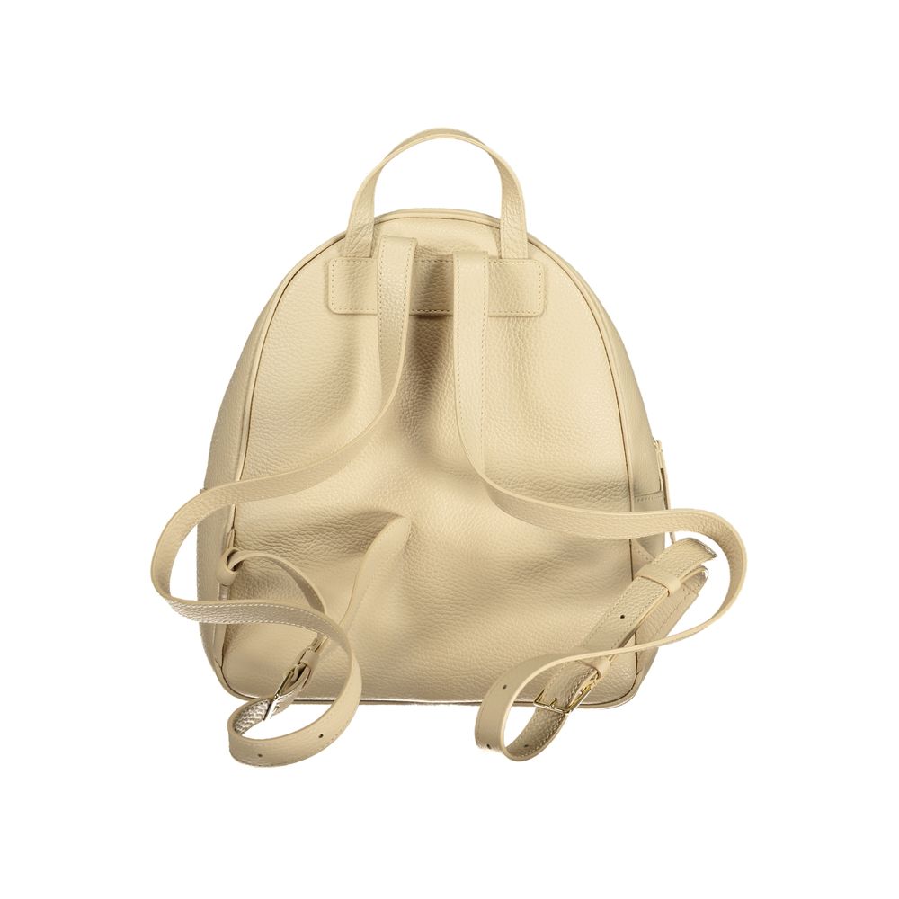 Coccinelle Beige Leder Damen Rucksack