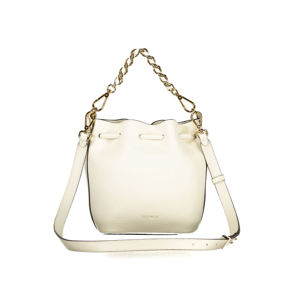 Coccinelle Handtasche aus weißem Leder