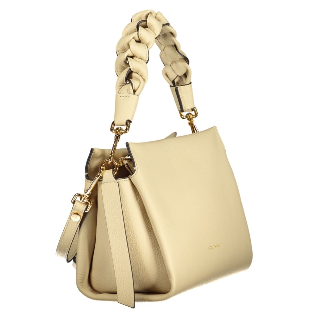 Coccinelle Handtasche aus beigem Leder