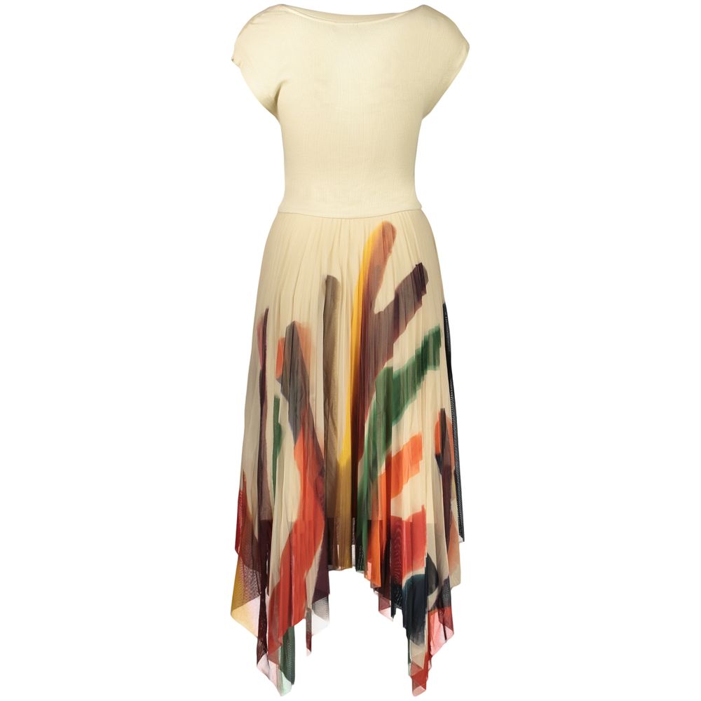 Desigual Beiges Damenkleid aus Polyester