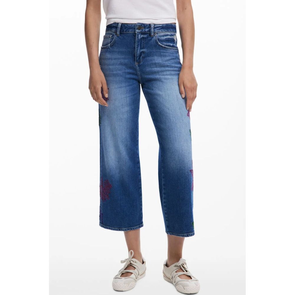 Desigual Azzurro Jeans aus Baumwolle für Damen