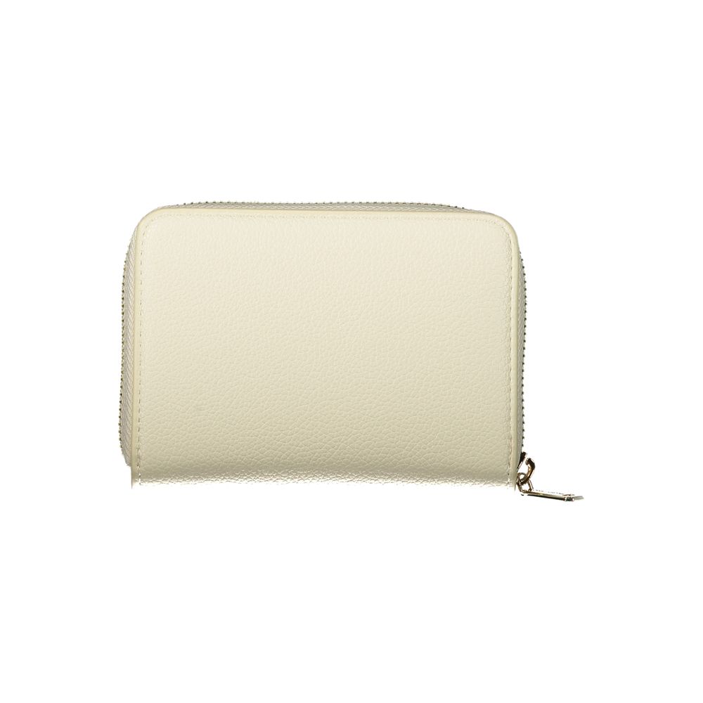 Mario Valentino Beige Polyurethan Damen-Geldbörse