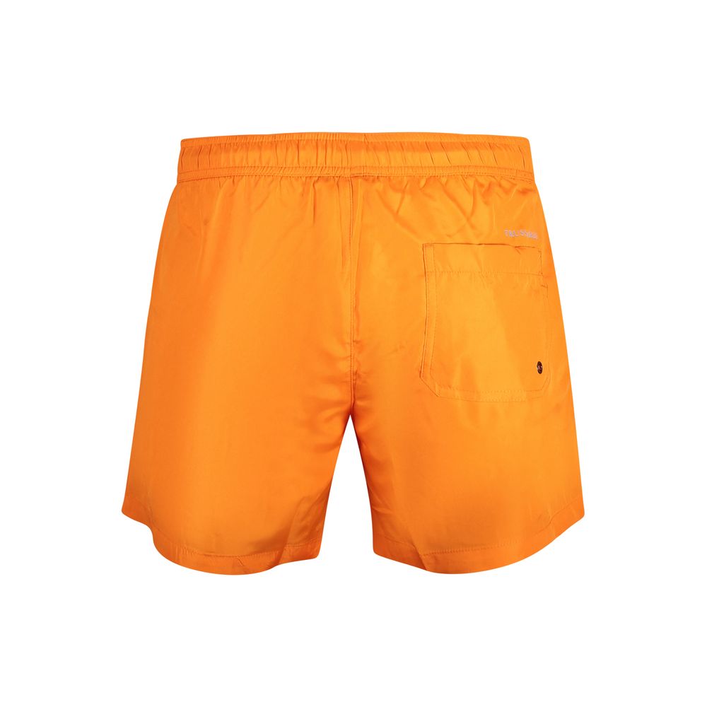 Trussardi Orange Polyester Herren Badeshorts