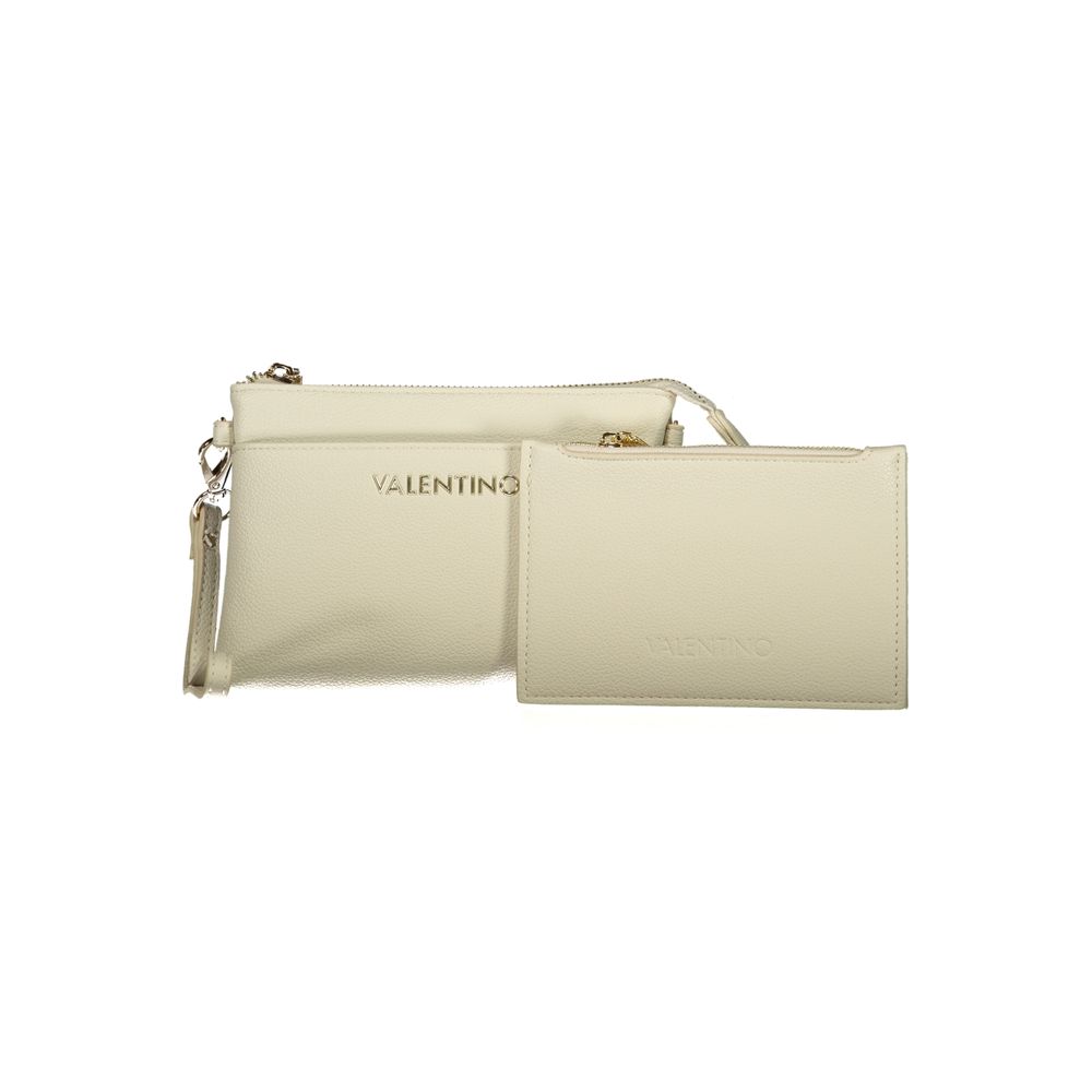 Mario Valentino Beige Polyurethan Damen-Geldbörse