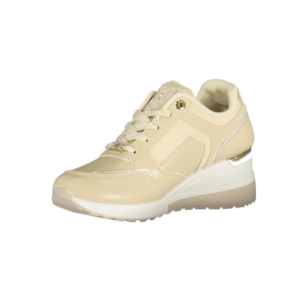Laura Biagiotti Beige Polyurethan Damen Sneaker