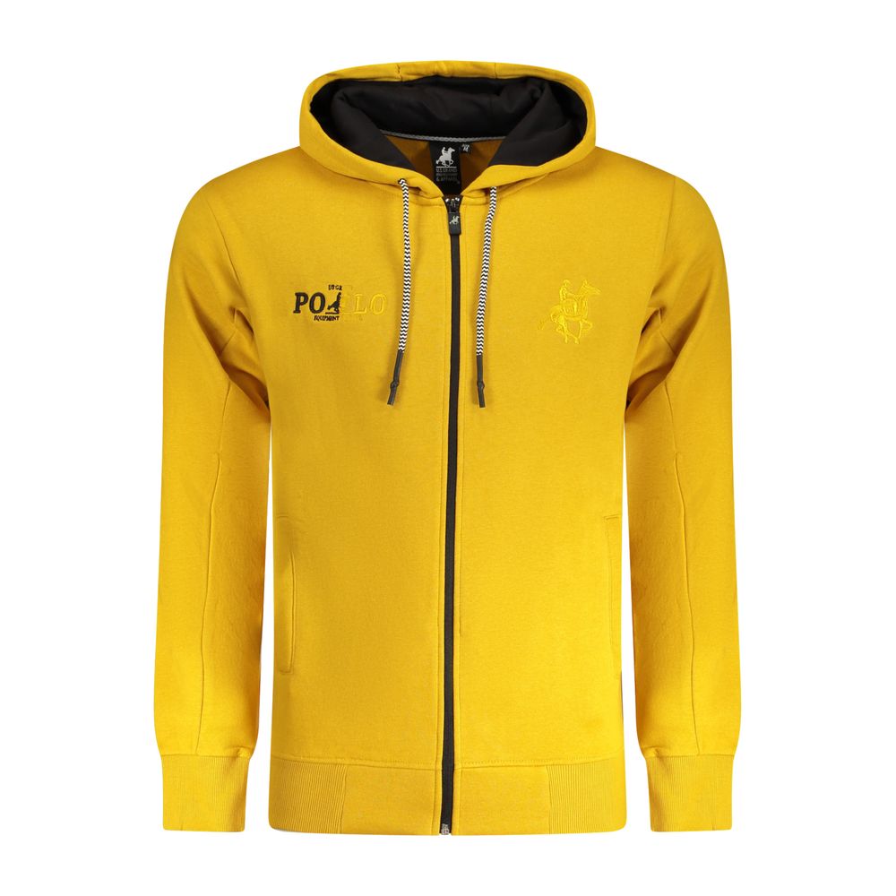 U.S. Grand Polo Gelbes Herren-Sweatshirt aus Baumwolle