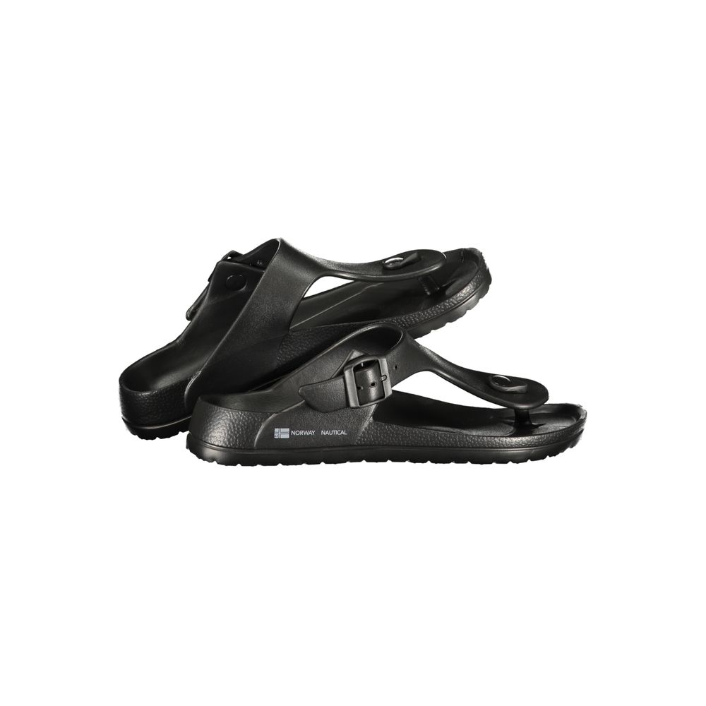 Norwegen 1963 Herren-Sandalen aus schwarzem Kunststoff
