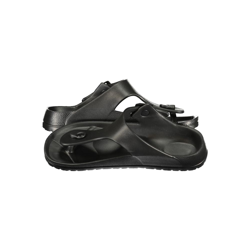 Norwegen 1963 Herren-Sandalen aus schwarzem Kunststoff