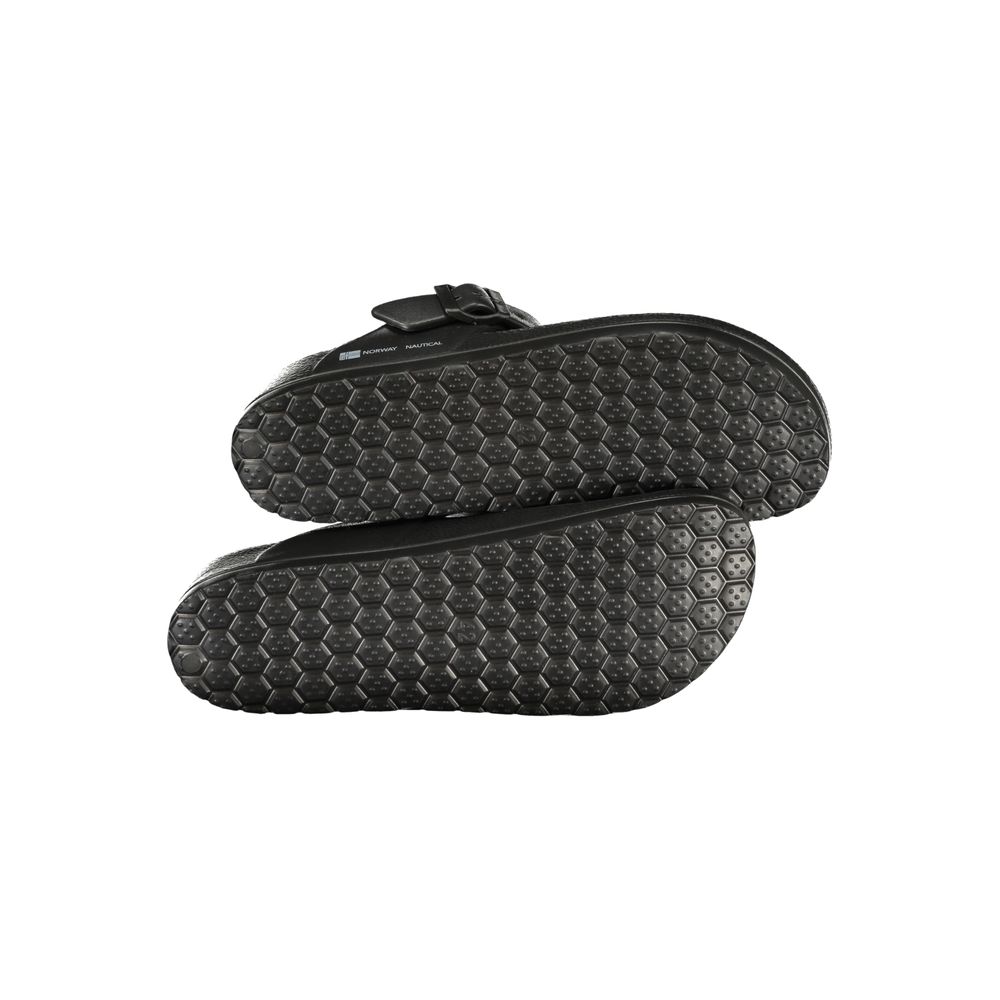 Norwegen 1963 Herren-Sandalen aus schwarzem Kunststoff