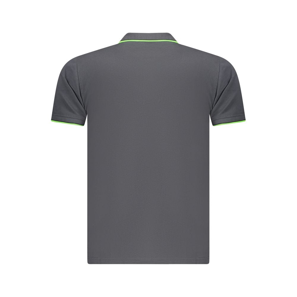 Norwegen 1963 Graues Herren-Poloshirt aus Baumwolle