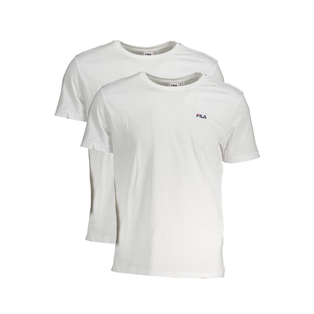 Fila Herren-T-Shirt aus weißer Baumwolle